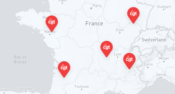 Carte des mobilisations